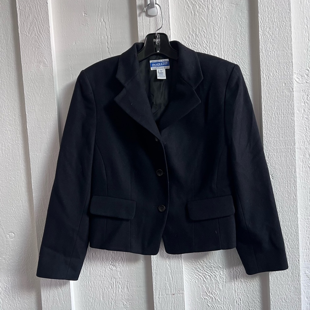 Pendleton Vintage Wool Blazer Jacket - 8 Petite - image 1